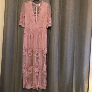 Lace maxi romper/dress!! Never worn!